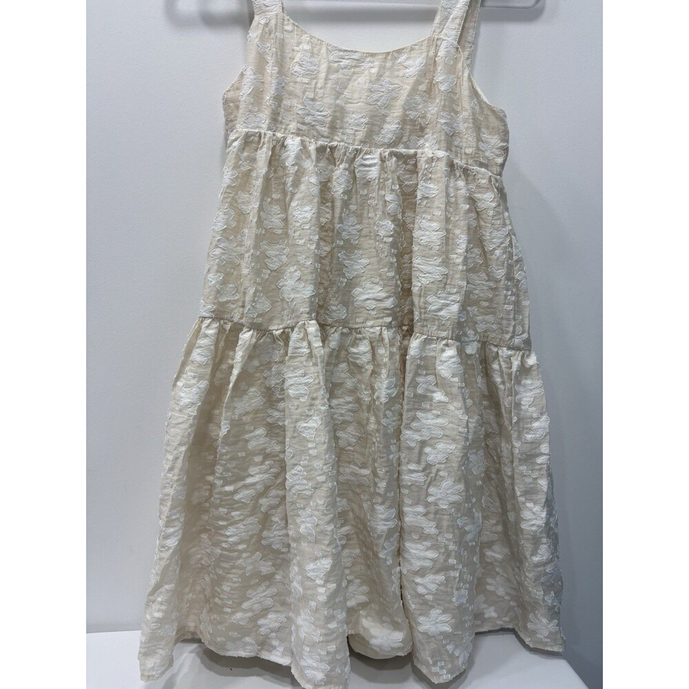 Moon River Anthropologie Babydoll Dress Medium Cottage Core Floral Whimsy NWOT